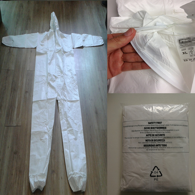 Подобный костюм Coverall Coverall Tyvek SMS устранимый защитный не сплетенный защитный