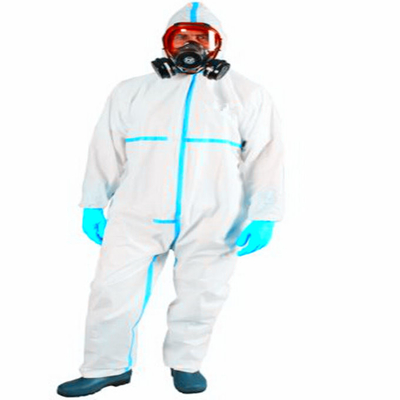 PPE Coverall костюма Ppekit устранимый Hazmat химиката чистой комнаты медицинский
